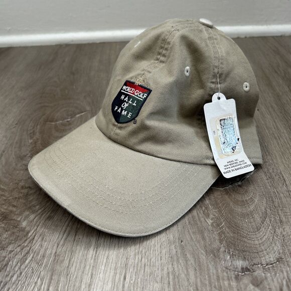 World Golf Hall of Fame Hat Mens OS Beige St Augustine Baseball Cap Ahead - Picture 1 of 10